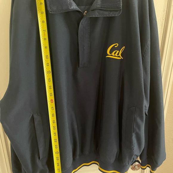 Mens University of California Berkley Quarter Zip Long Sleeve Wind Breaker - Picture 4 of 5